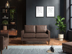 Model 46 - 2 Seater Sofa Faux Leather Brown