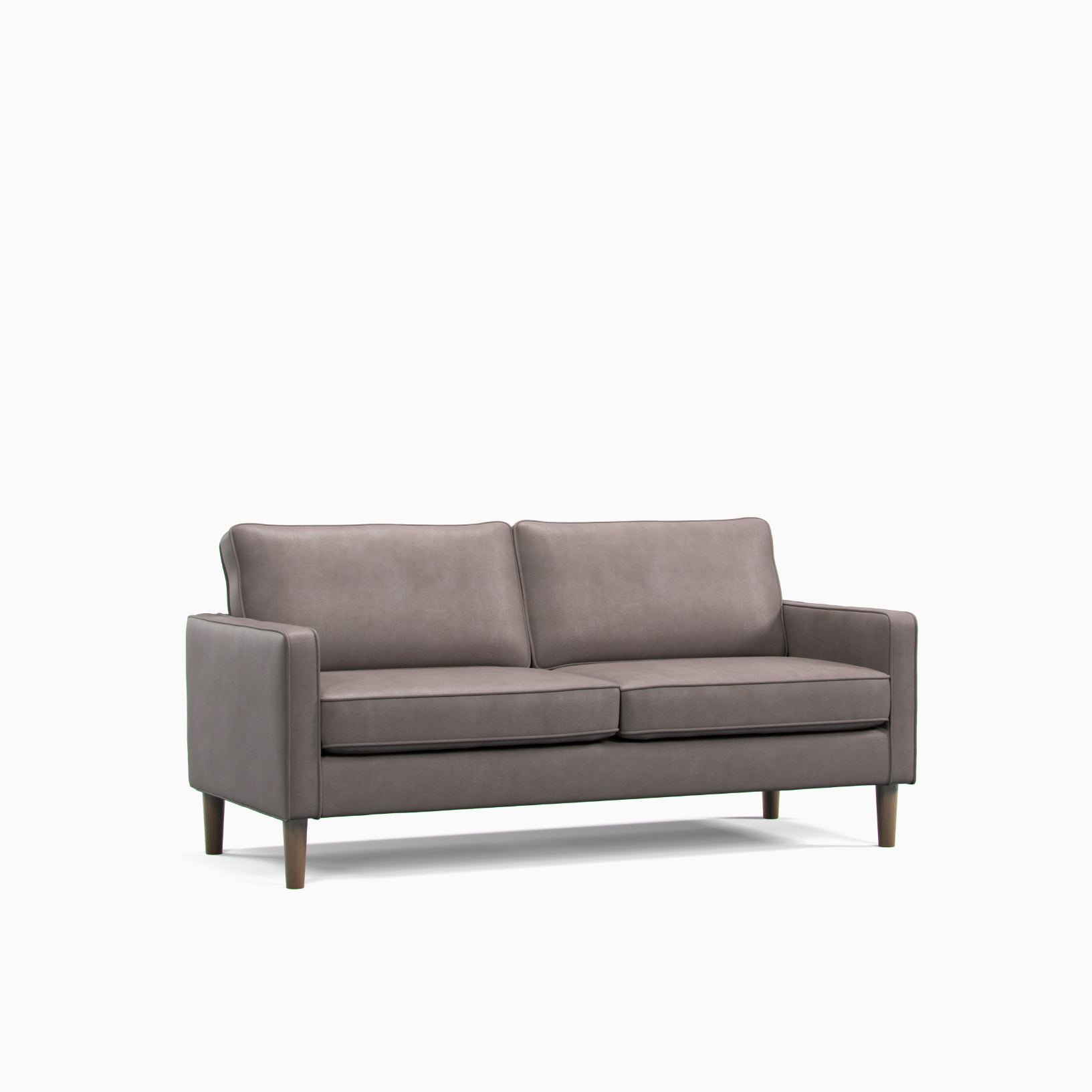 Model 46 - 3 Seater Sofa Faux Leather Grey