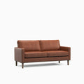 Model 46 - 3 Seater Sofa Faux Leather Tan