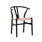 Wishbone Black Painted Wooden Dining Chair