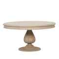 Rustic Light Wood 150cm Round Acorn Dining Table