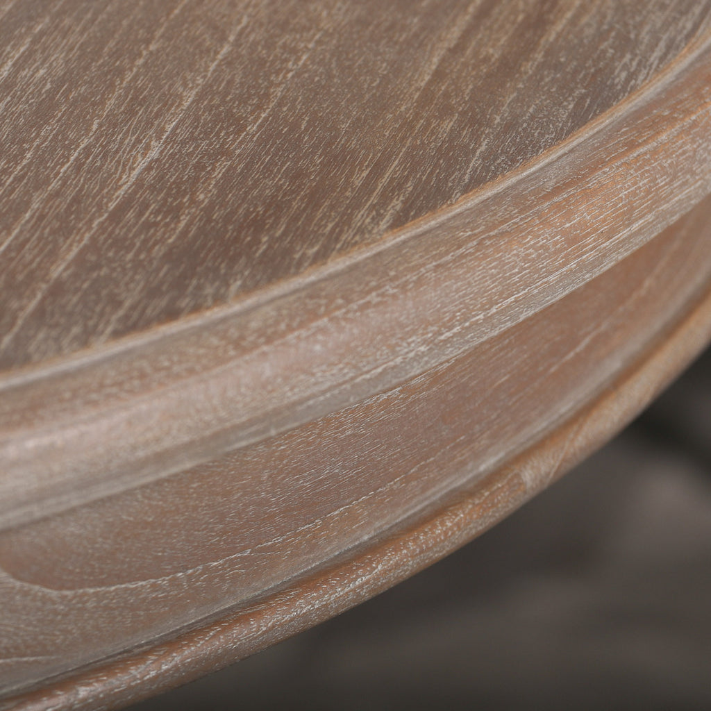 Round Pedestal Acorn Dining Table