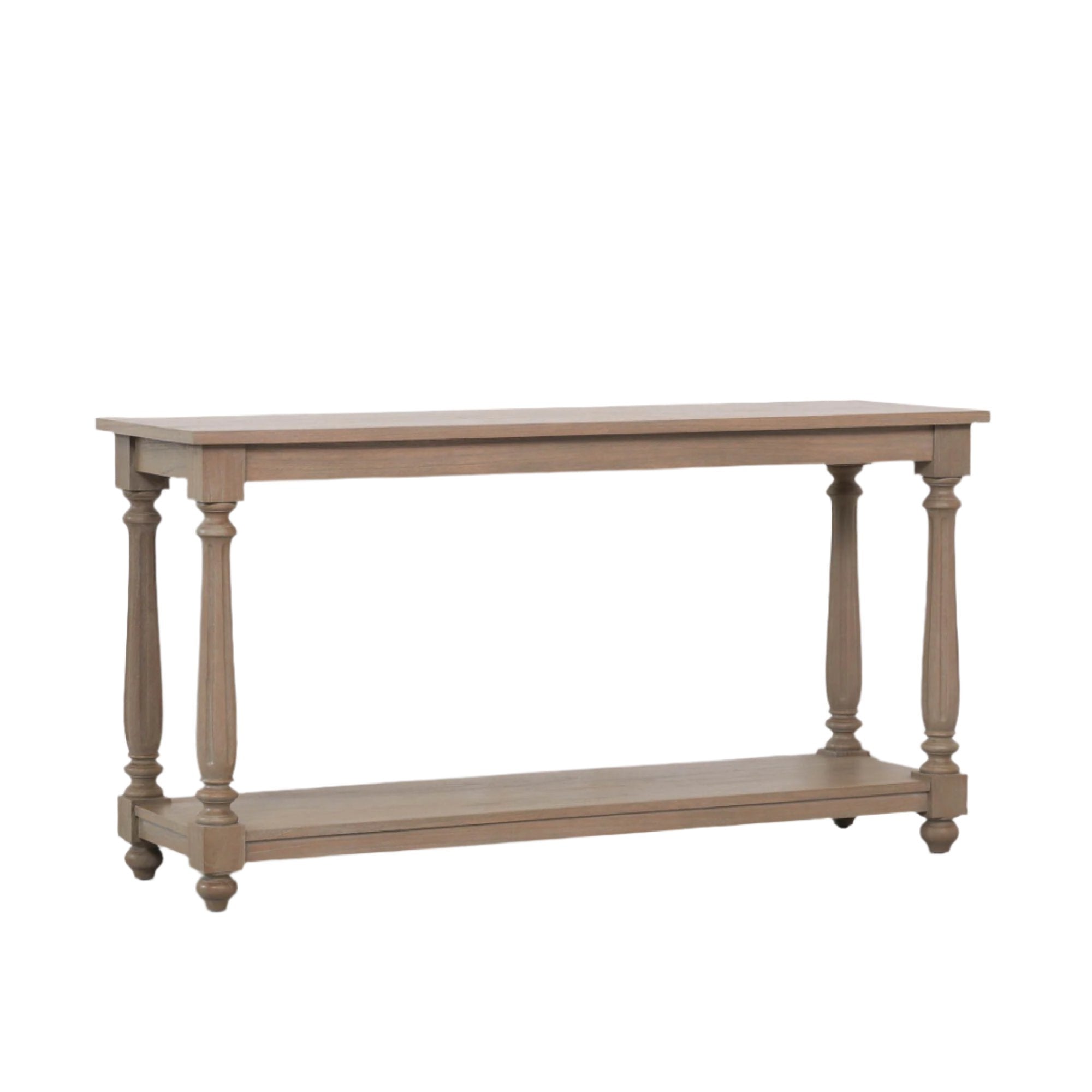 Rustic Wooden Farmhouse Console Table