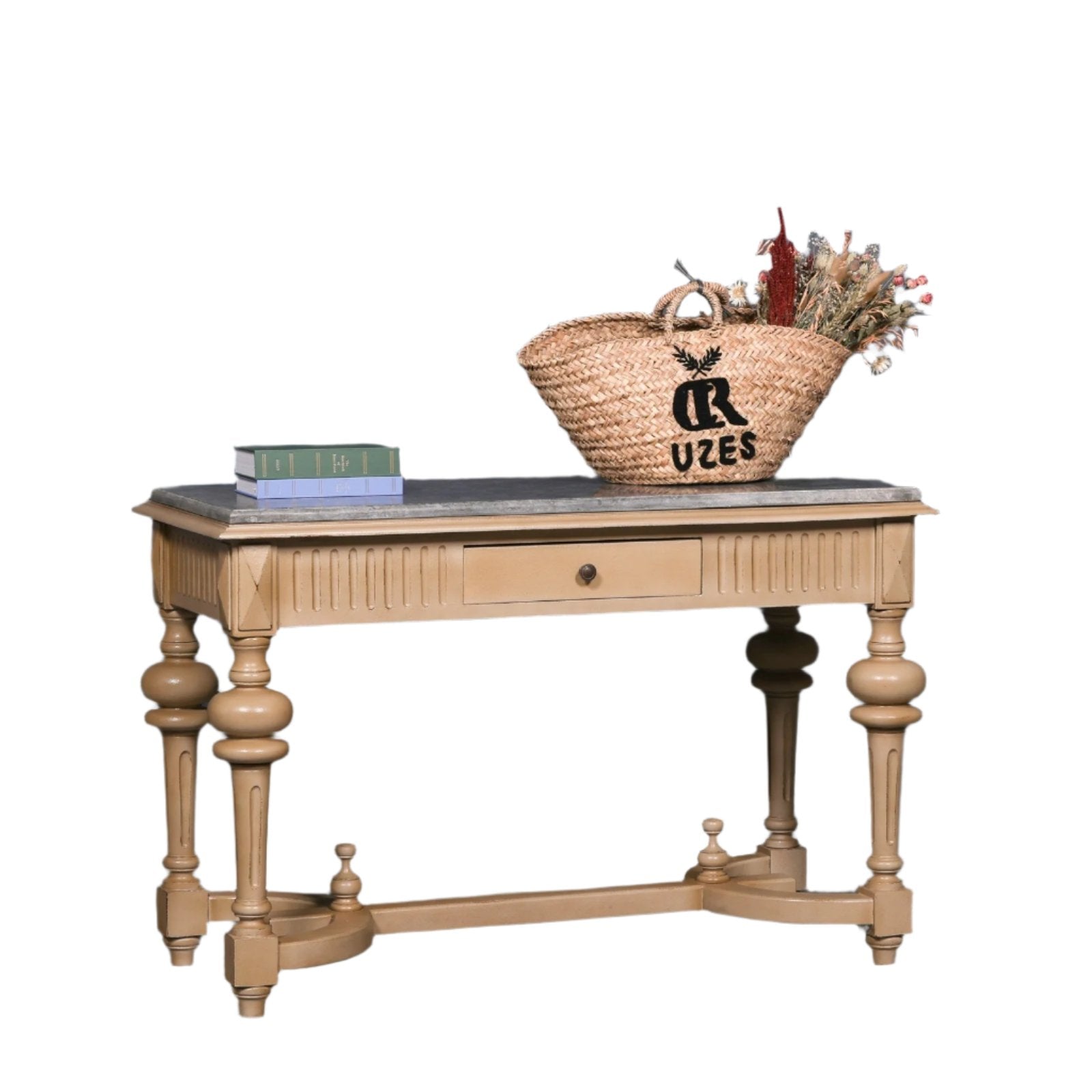 Stone Top Painted Console