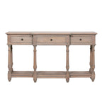 Rustic Wooden Breakfront Console