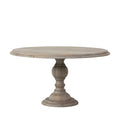 Rustic Wooden Round Dining Table