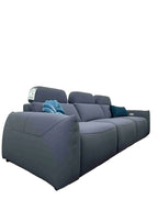 Primrose 3 Seater Electric Recliner Grey Fabric