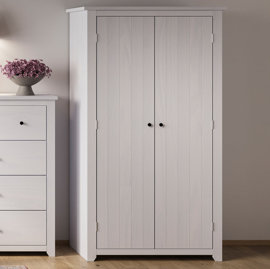 HAVANA WHITE 2 DOOR WARDROBE
