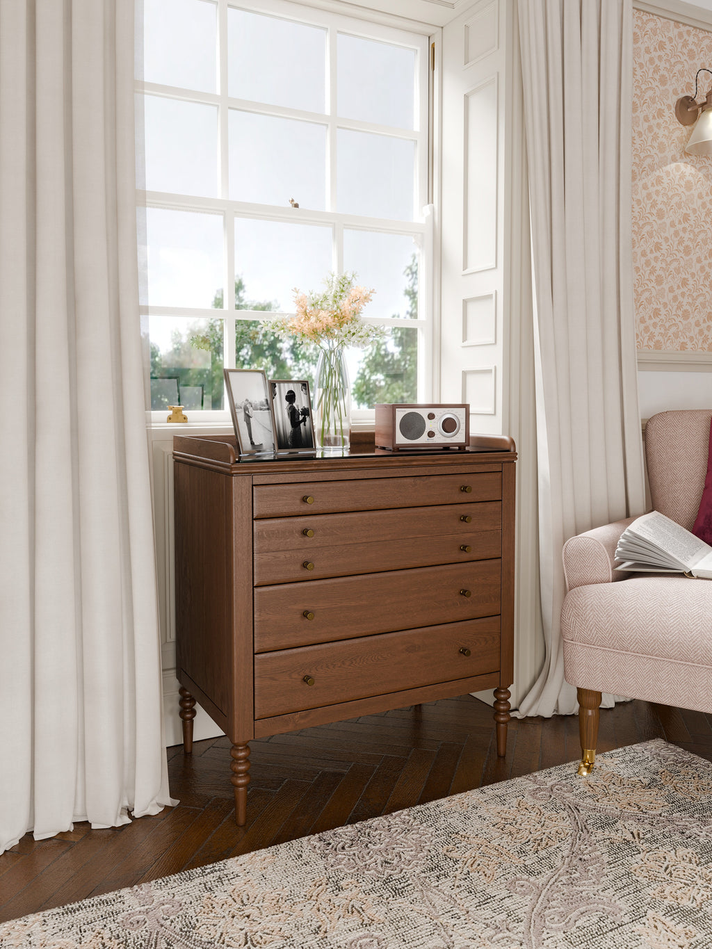 Williamson Teak 4 Drawer Chest
