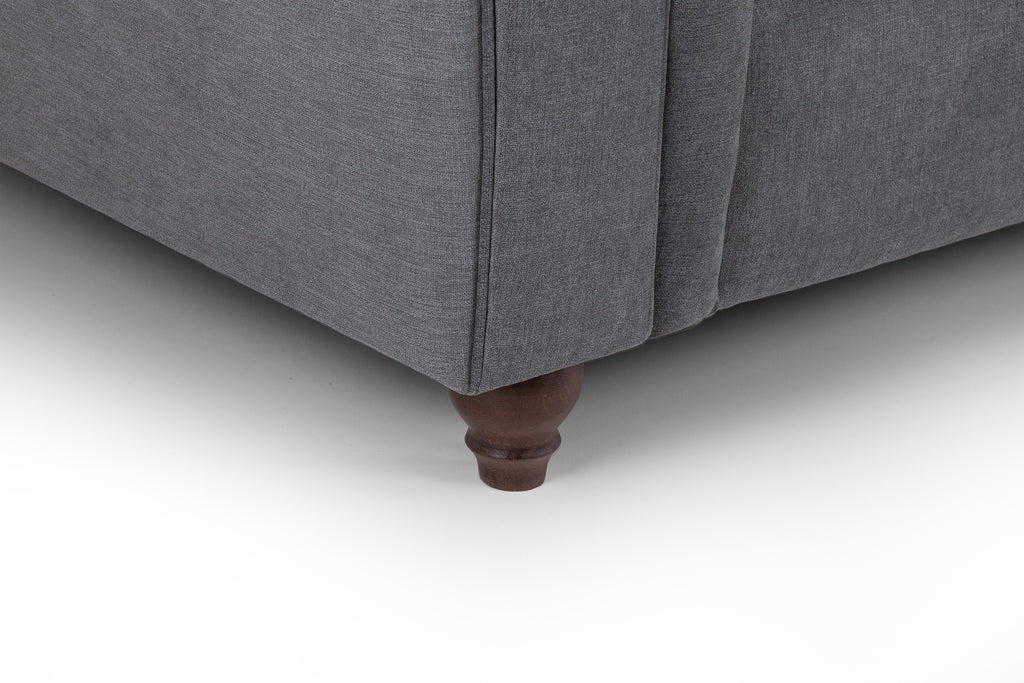 Windsor Fullback Sofa Grey Right Hand Facing Corner