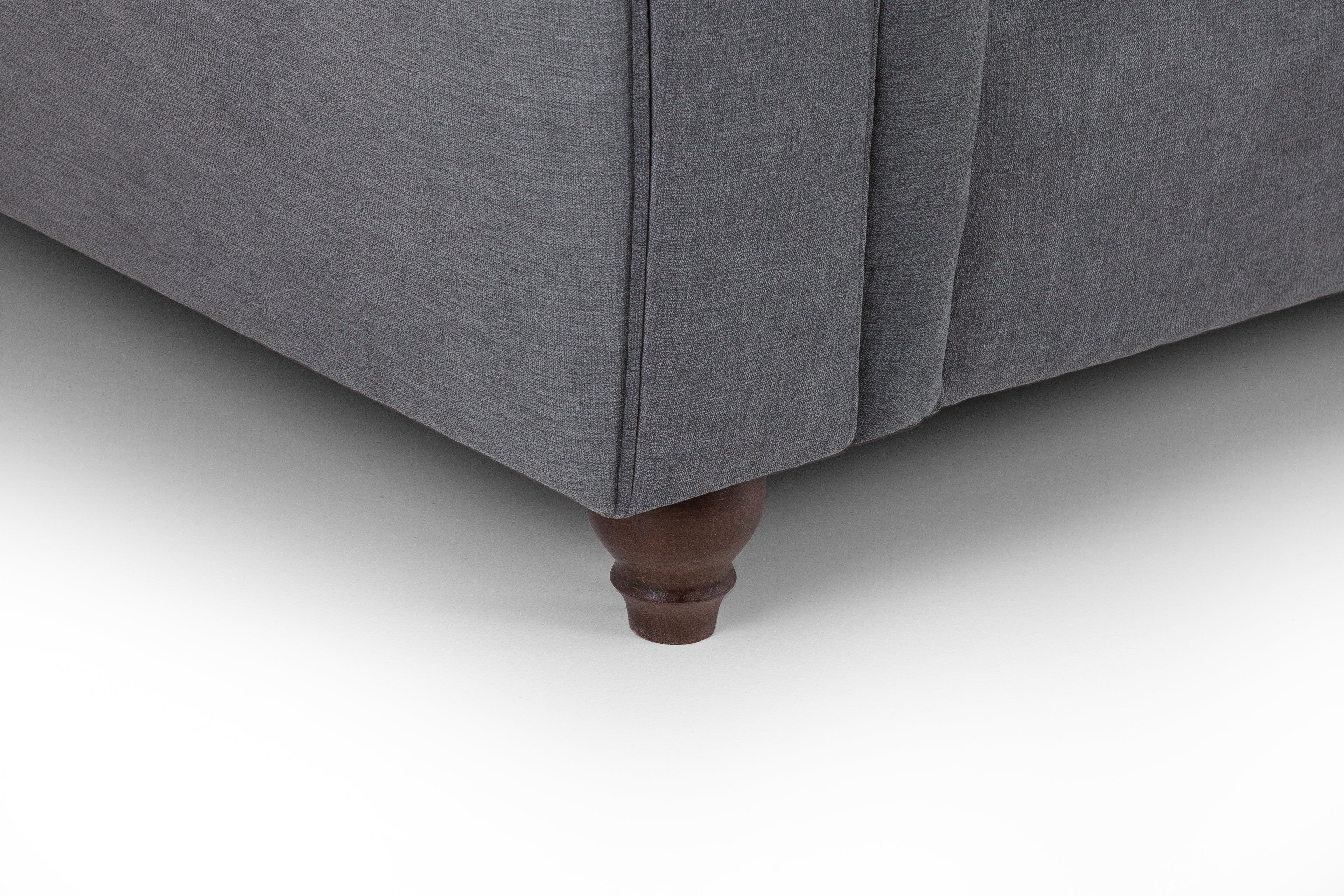 Windsor Fullback Sofa Grey Right Hand Facing Corner