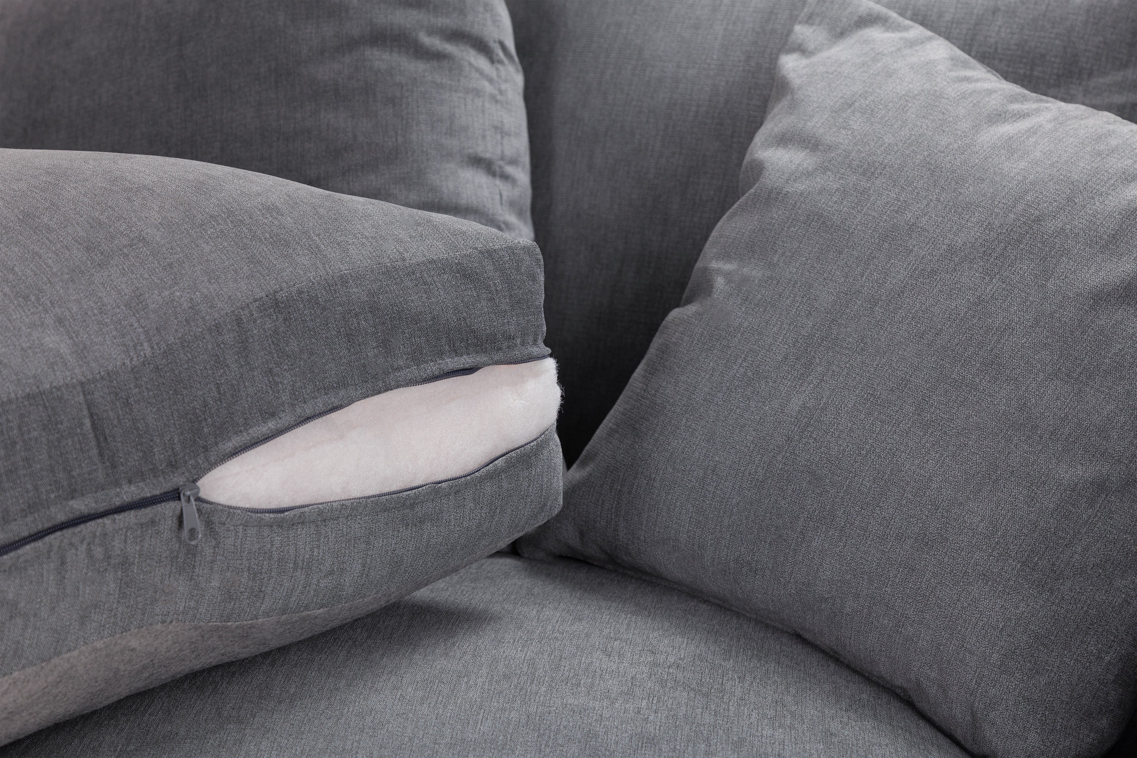 Windsor Fullback Sofa Grey Large Corner