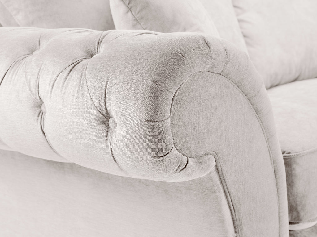 Windsor Fullback Sofa Stone Right Hand Facing Corner