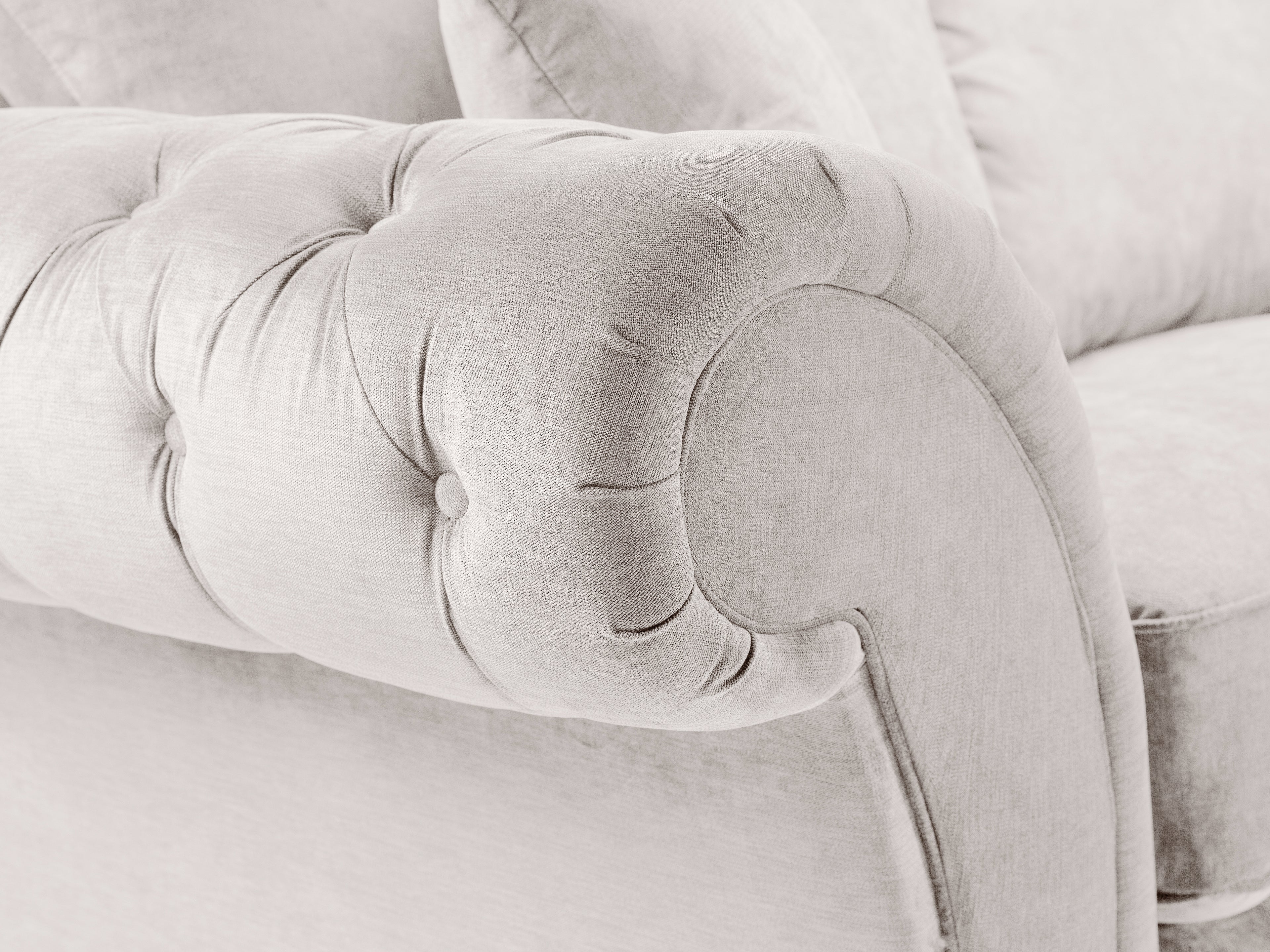 Windsor Fullback Sofa Stone Left Hand Facing Corner