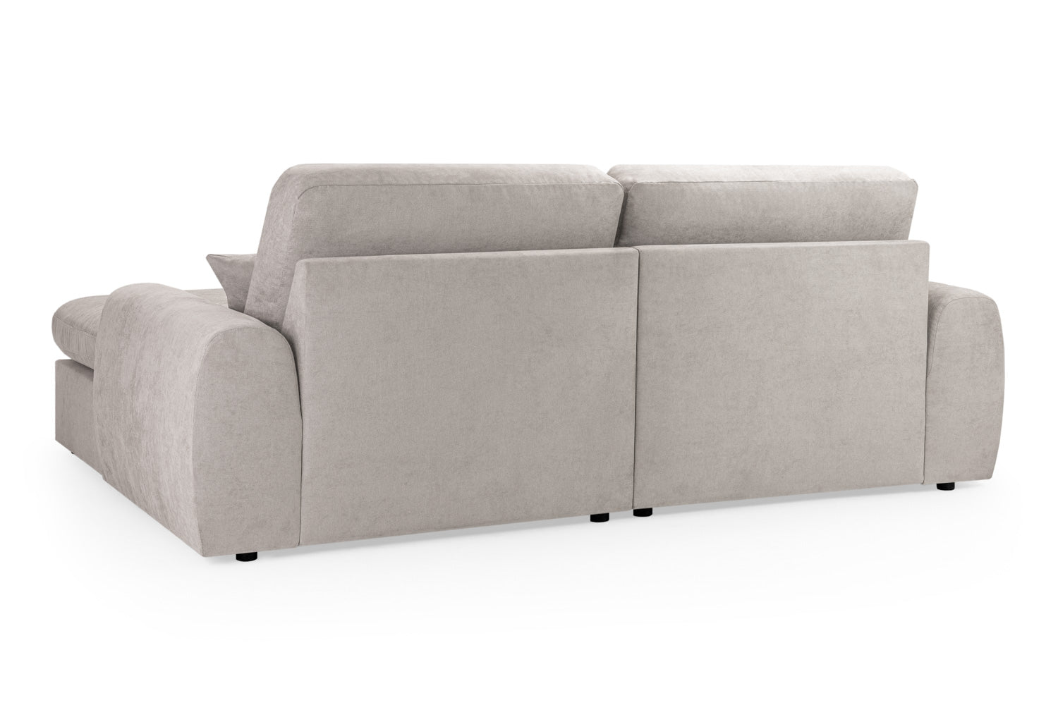 Winnie Cinema Lounge Sofa And Footstool In Beige Boucle Fabric