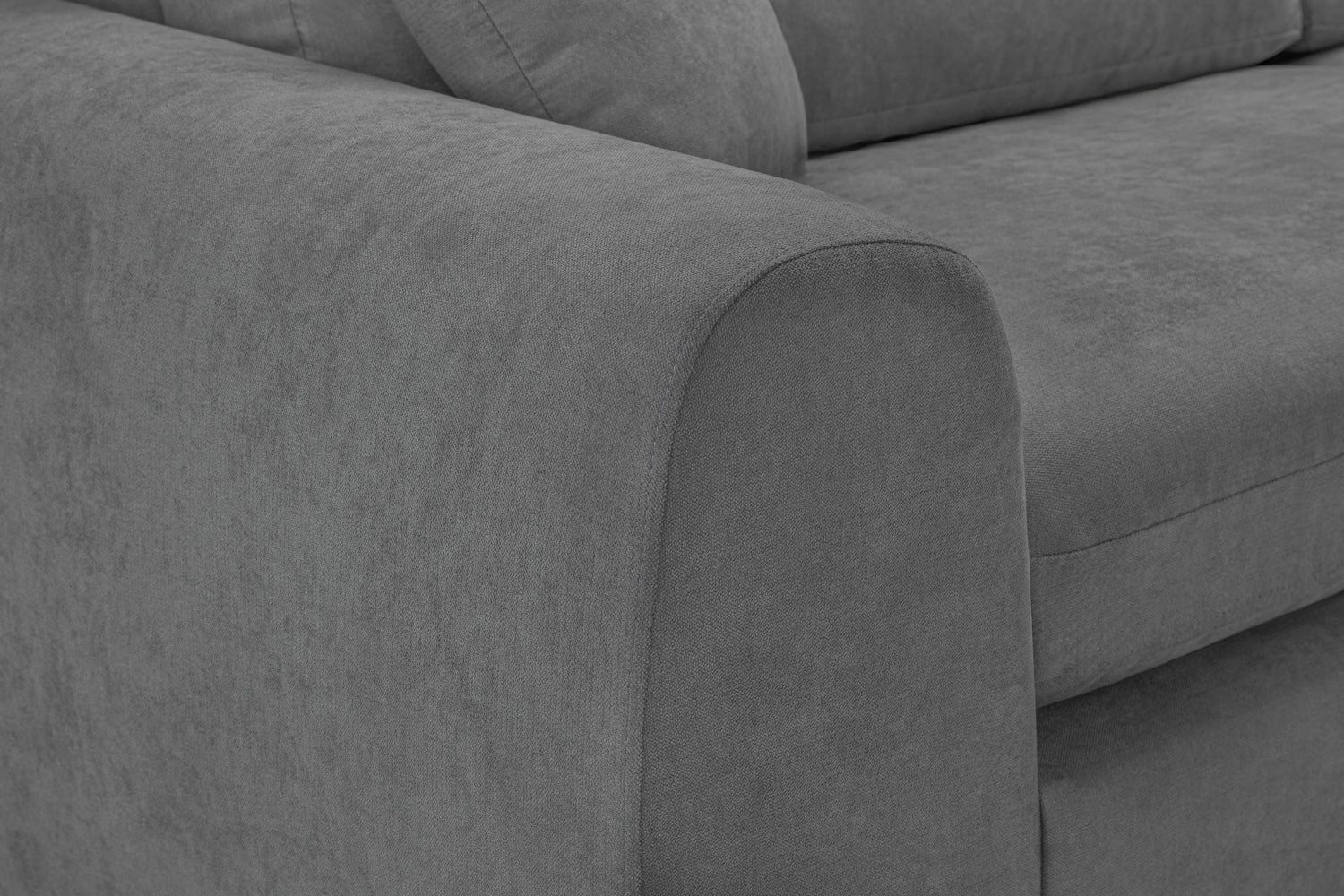 Winnie Cinema Lounge Sofa And Footstool In Dark Grey Boucle Fabric