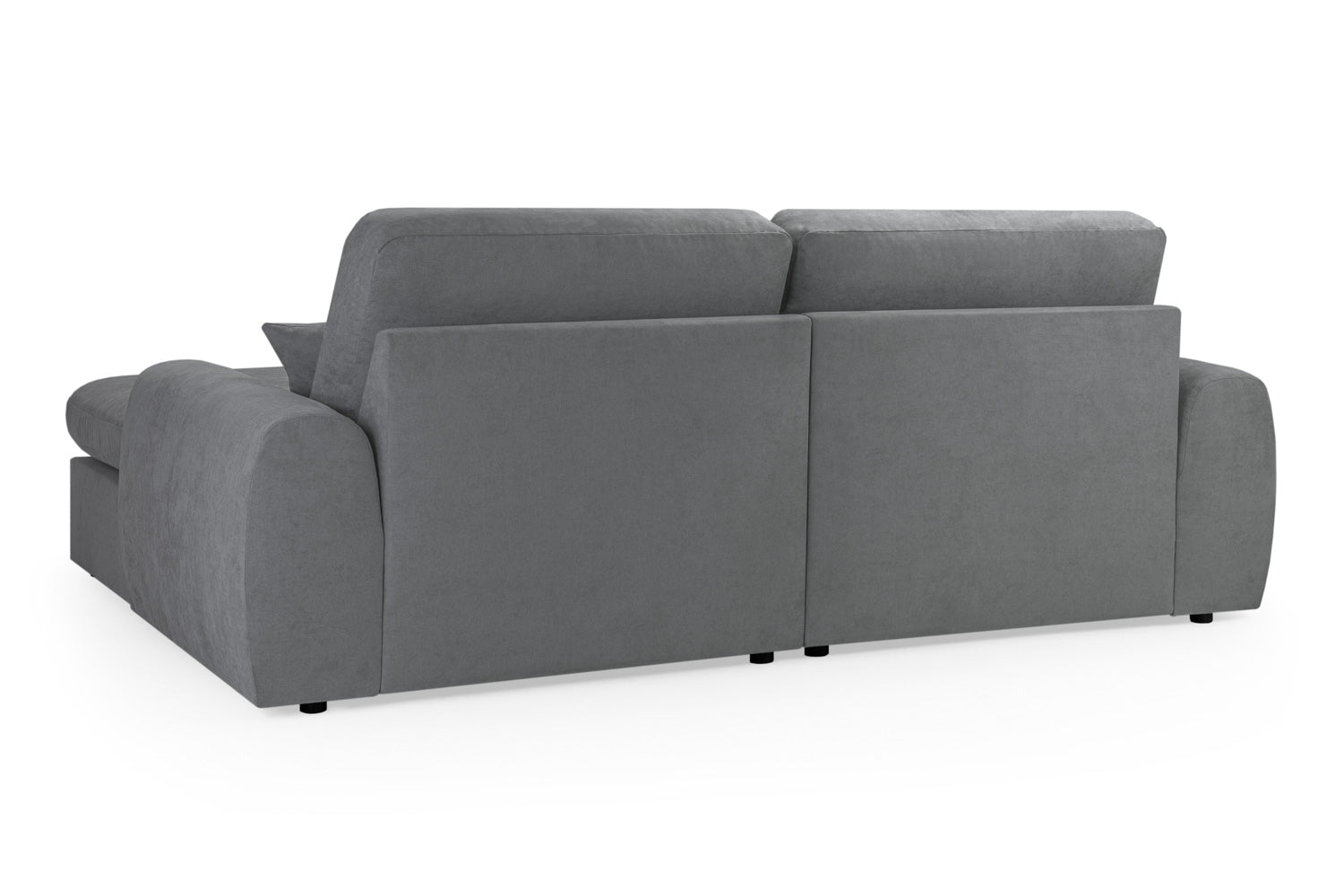 Winnie Cinema Lounge Sofa And Footstool In Dark Grey Boucle Fabric