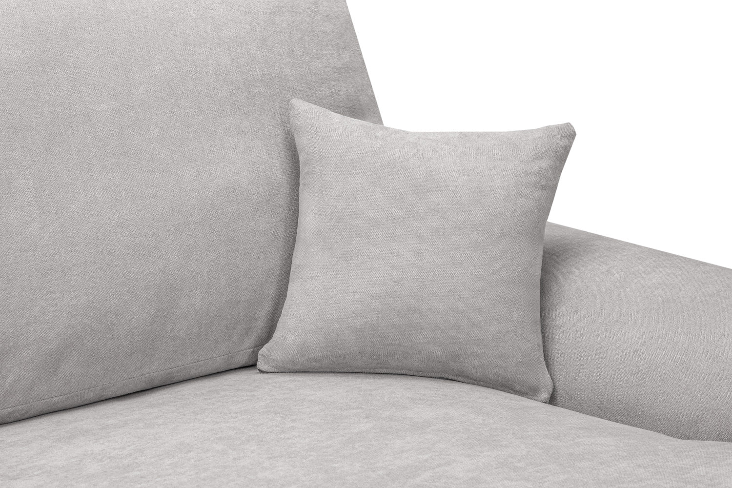 Winnie Cinema Lounge Sofa And Footstool In Light Grey Boucle Fabric