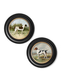 c.1881 Gun Dogs - Round Frame