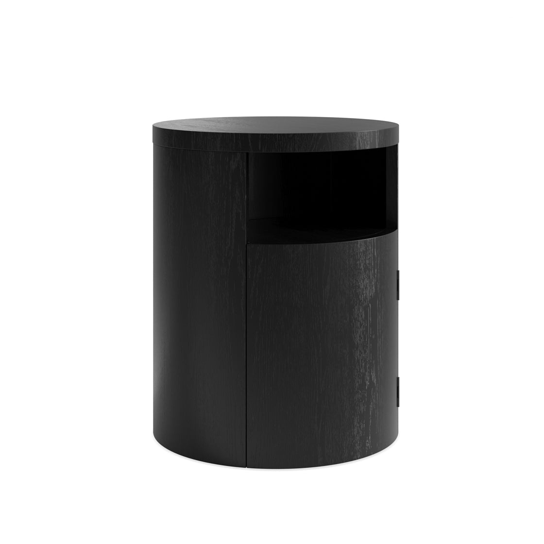 YORI BLACK BEDSIDE CABINET