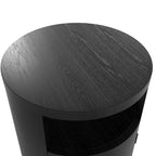 YORI BLACK BEDSIDE CABINET