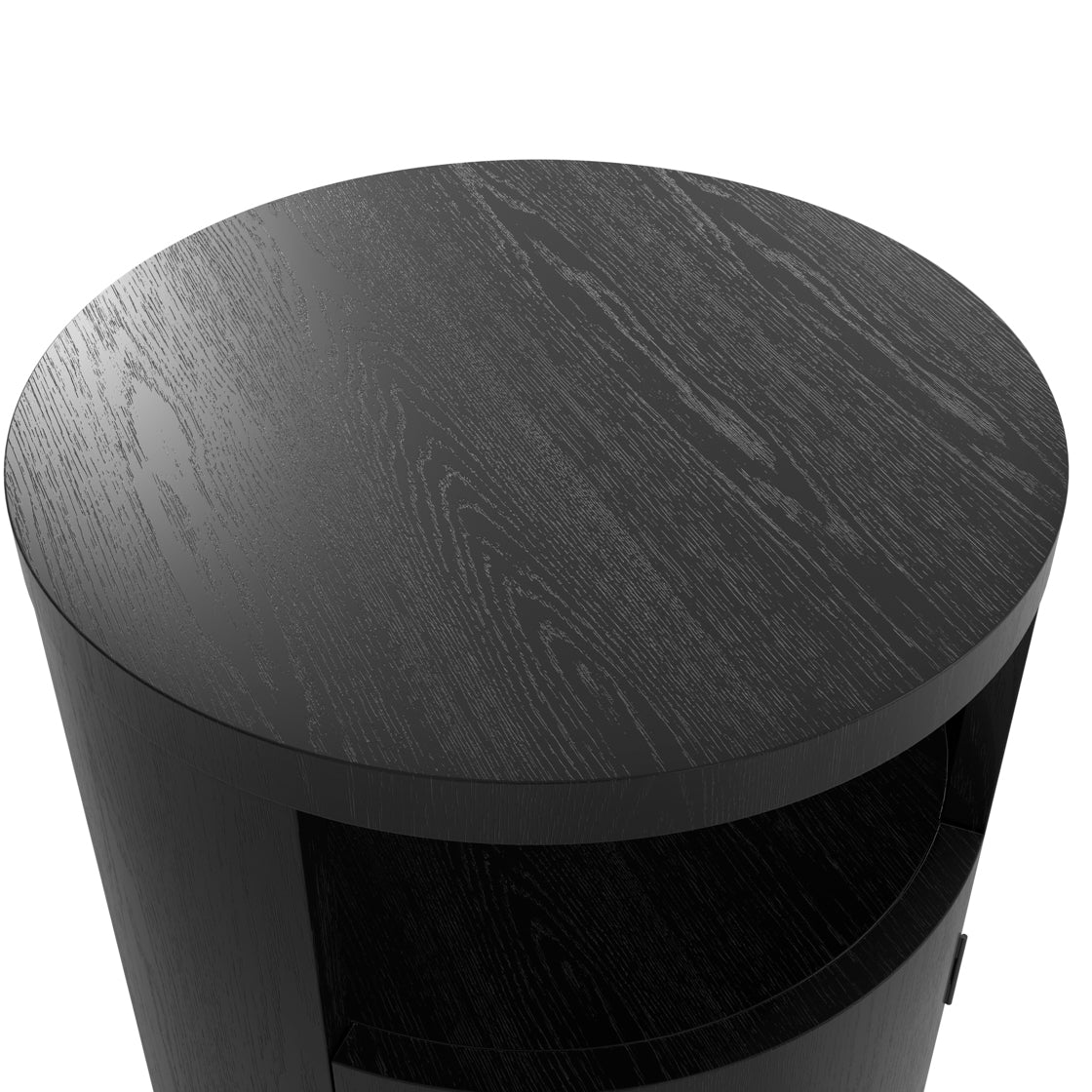 YORI BLACK BEDSIDE CABINET