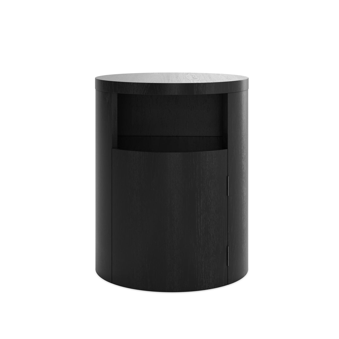 YORI BLACK BEDSIDE CABINET