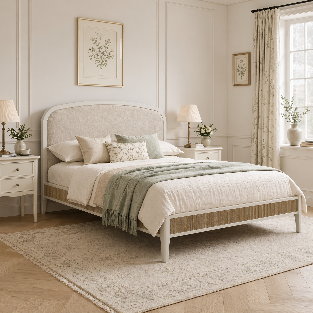 Abbeydale Soft Natural 6'0"" Bed Frame