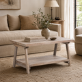 95cm Rustic Acacia Wooden A Frame Coffee Table
