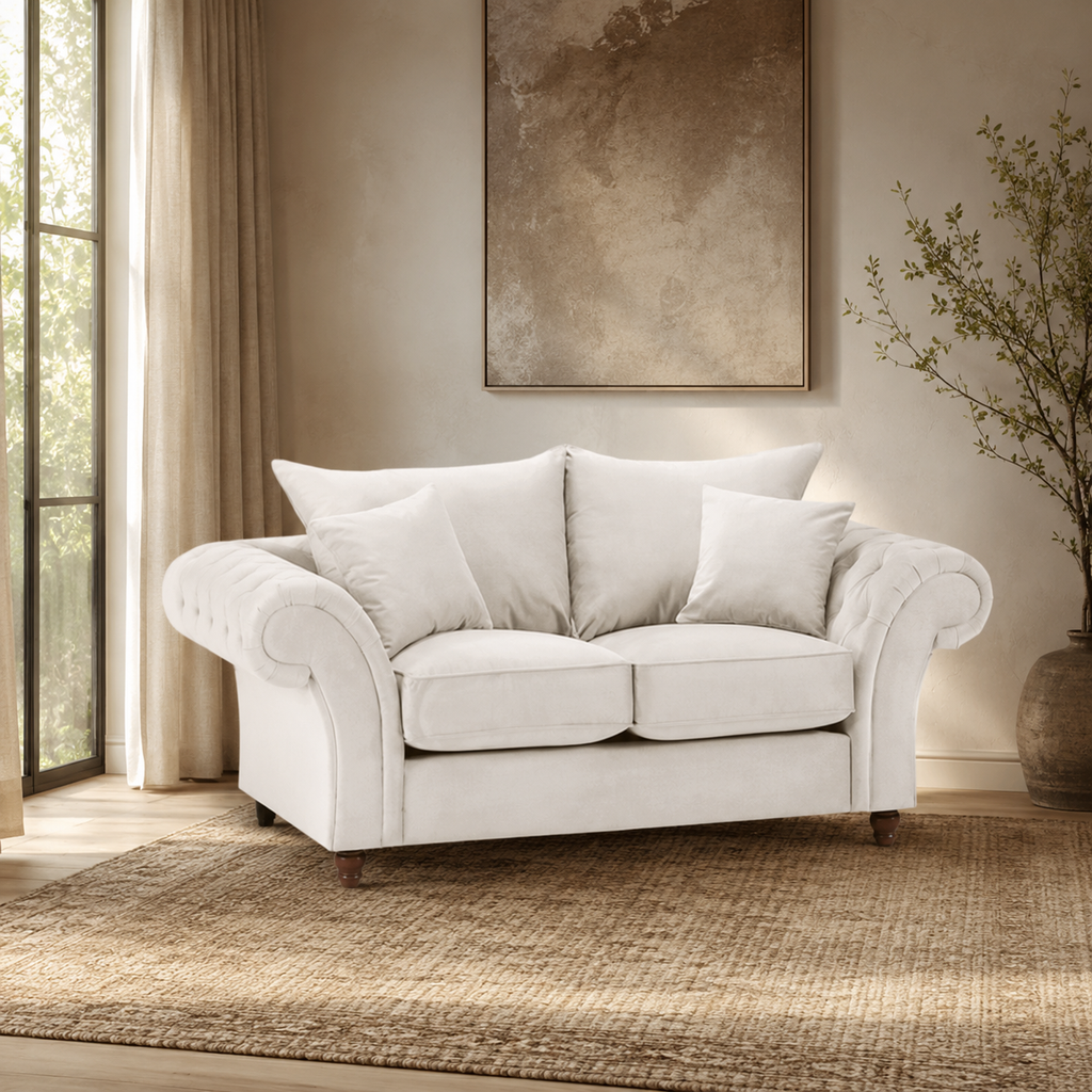 Windsor Fullback Sofa Stone 2 Seater