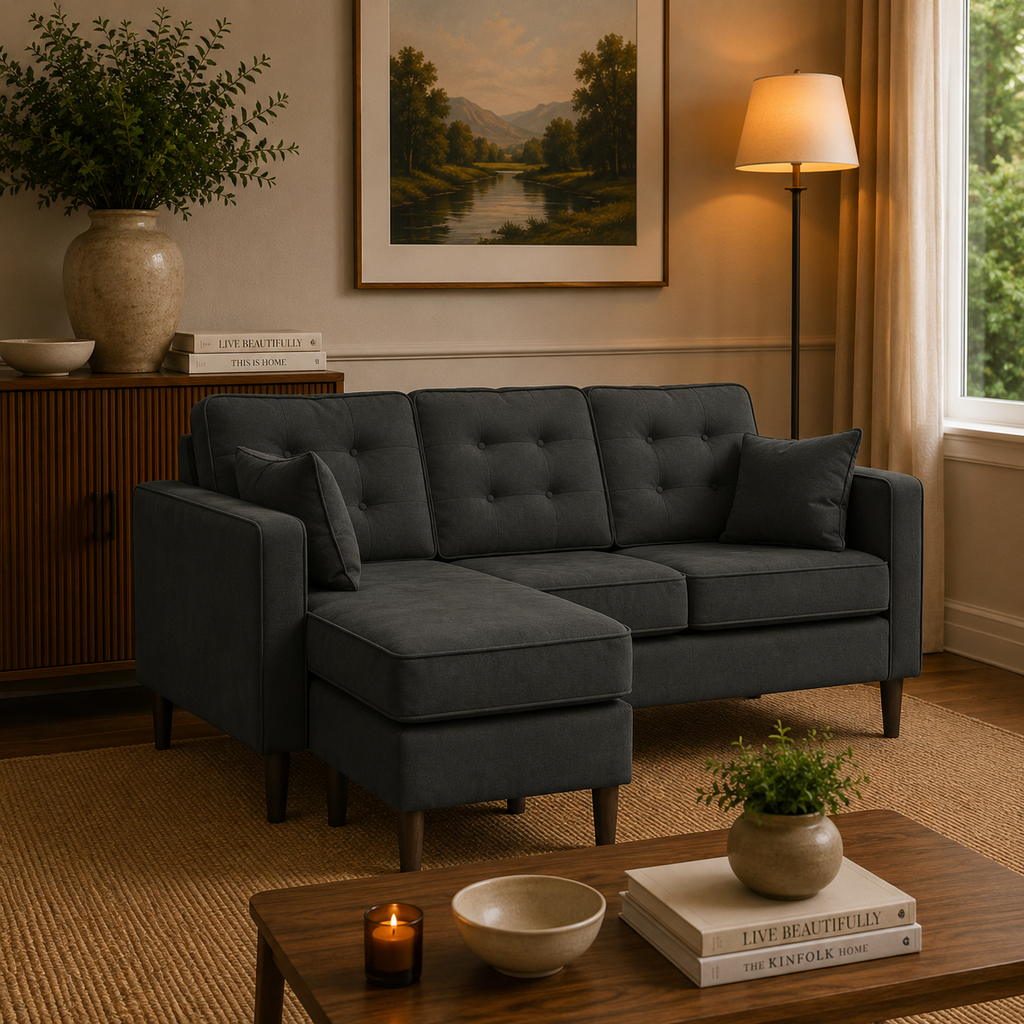 Model 29 - Reversible Chaise Sofa Enjoy Graphite