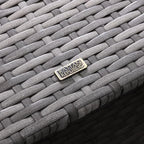 Sloane Range Left Hand Corner Sofa Set with Rising Table in Rustic Grey Weave