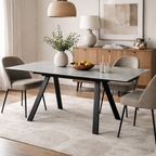 Rische Extending Table Amani Grey Sintered Stone