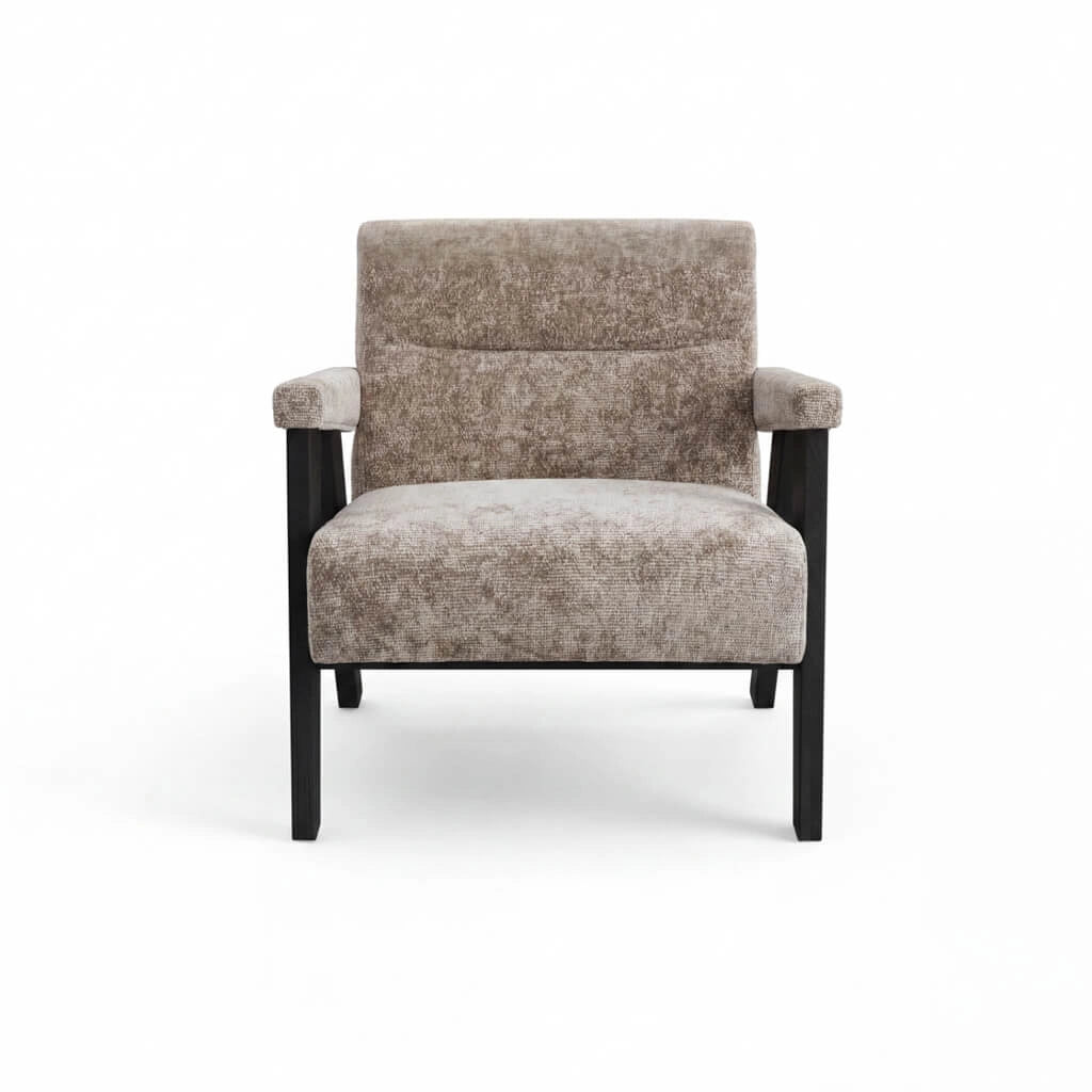 Abel Tuscan and Black Chair, angled view