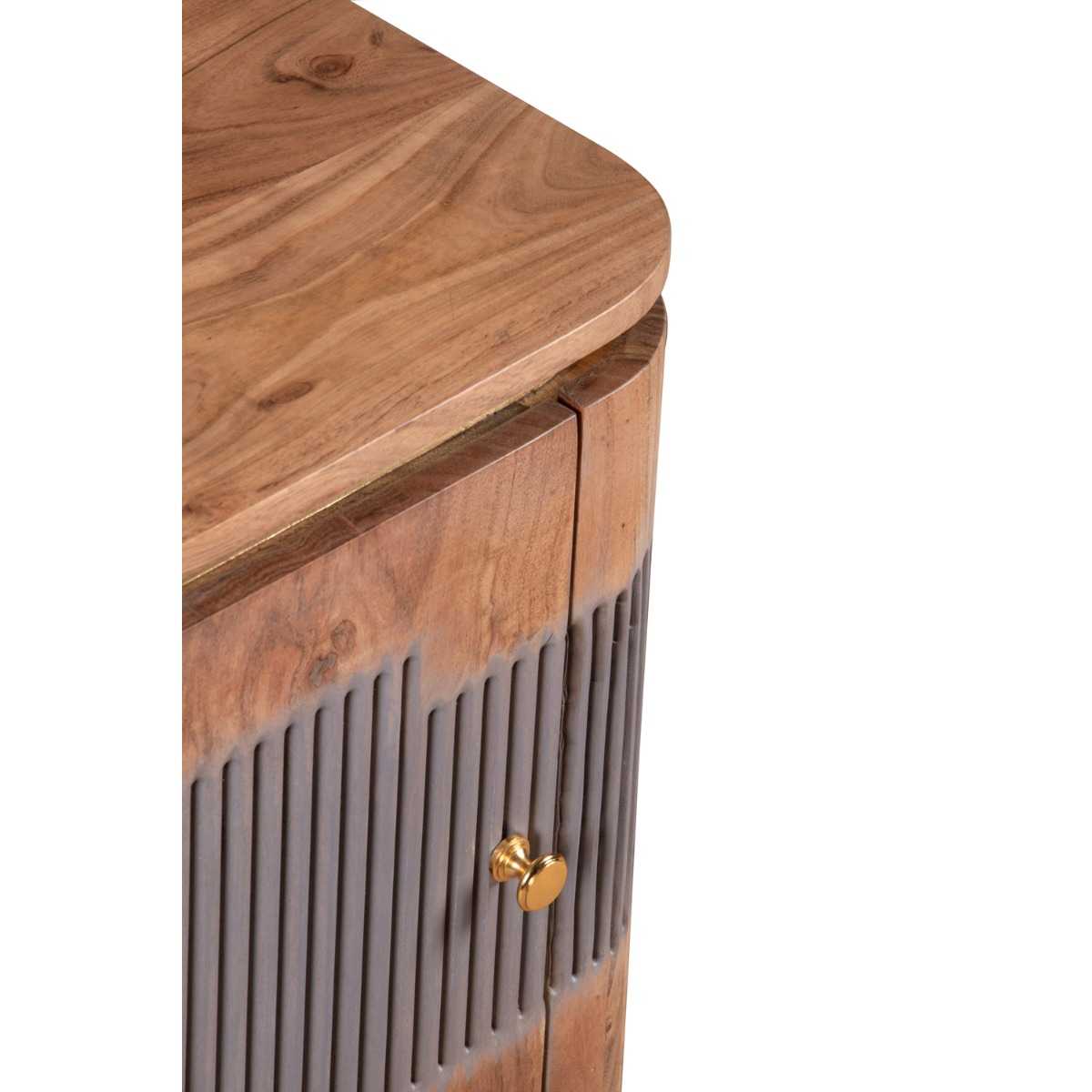 Metz Acacia Wood Bedside Table