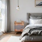 Metz Acacia Wood Bedside Table