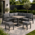 Titan Range Square Corner Sofa Set with Rising Table