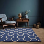 Albany Rug 080x150cm Ogee Blue Rug