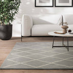 Albany Rug 200x290cm Diamond Silver Rug