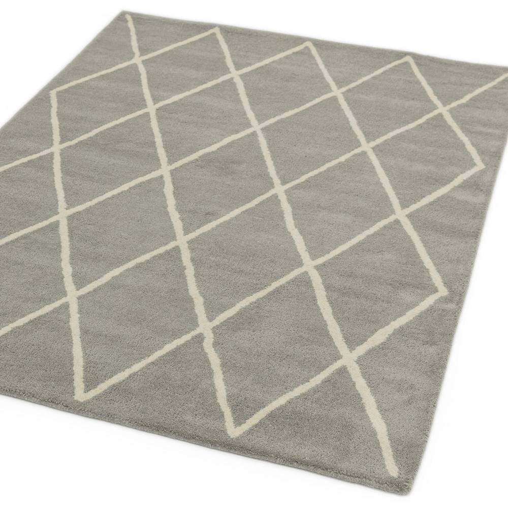 Albany Rug 160x230cm Diamond Silver Rug