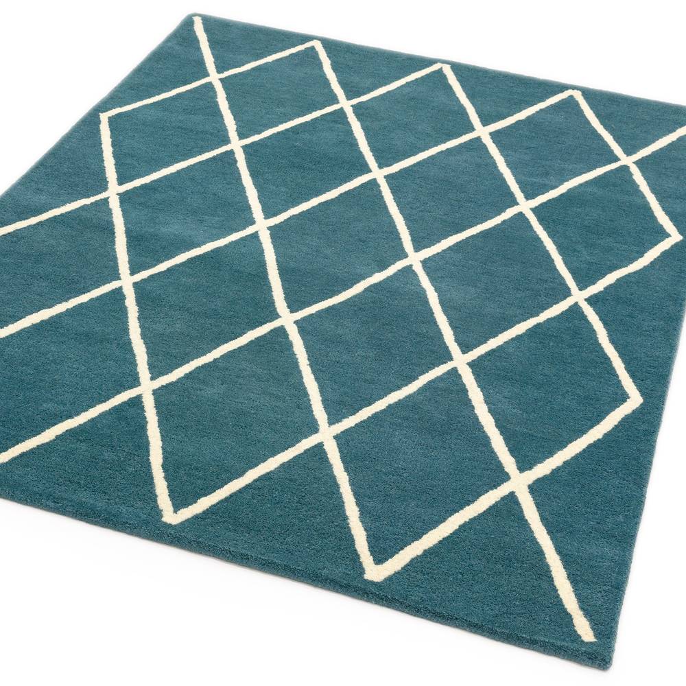 Albany Rug 120x170cm Diamond Teal Rug