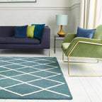 Albany Rug 120x170cm Diamond Teal Rug