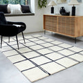 Albany Rug 120x170cm Grid Monochrome Rug