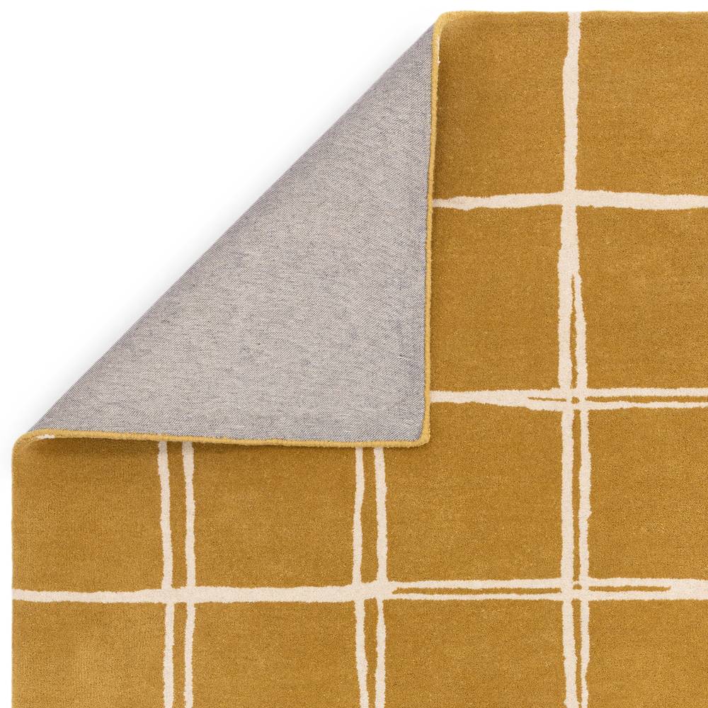 Albany Rug 080x150cm Grid Gold Rug