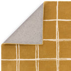 Albany Rug 080x150cm Grid Gold Rug