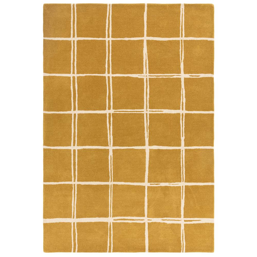 Albany Rug 160x230cm Grid Gold Rug