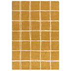 Albany Rug 120x170cm Grid Gold Rug