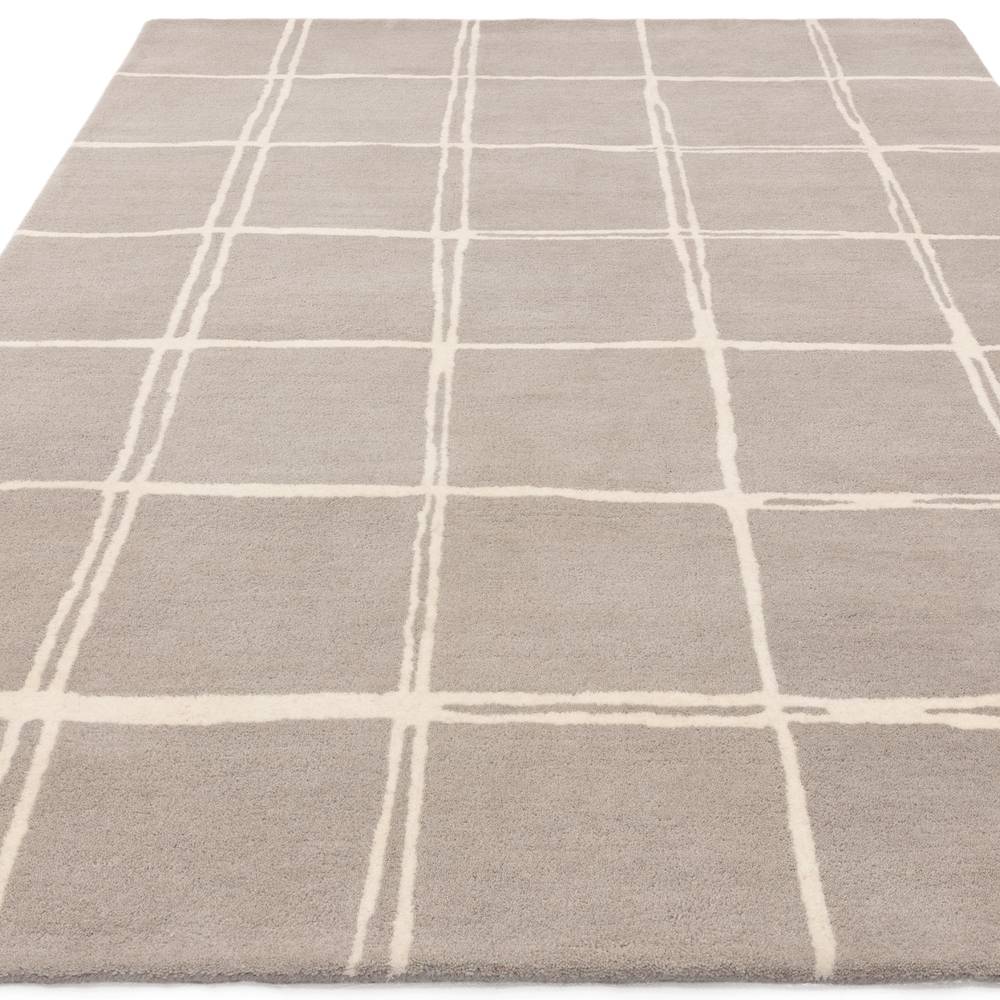 Albany Rug 120x170cm Grid Silver Rug