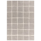 Albany Rug 200x290cm Grid Silver Rug