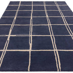 Albany Rug 120x170cm Grid Marine Rug